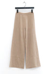 SWAYING Fall/Winter 2025: Beaded embroidery cashmere straight-leg pants SW-SW25AW3B20C2S2-TUO (Camel)